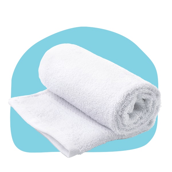Image of bath towel rolled up