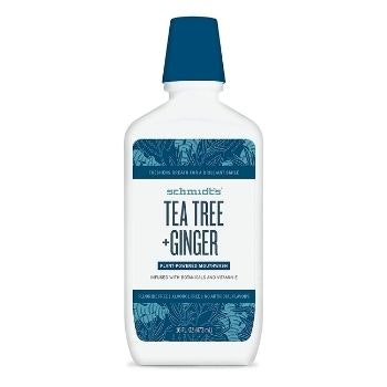 Schmidts Tea Tree Ginger Fluoride Free Mouthwash
