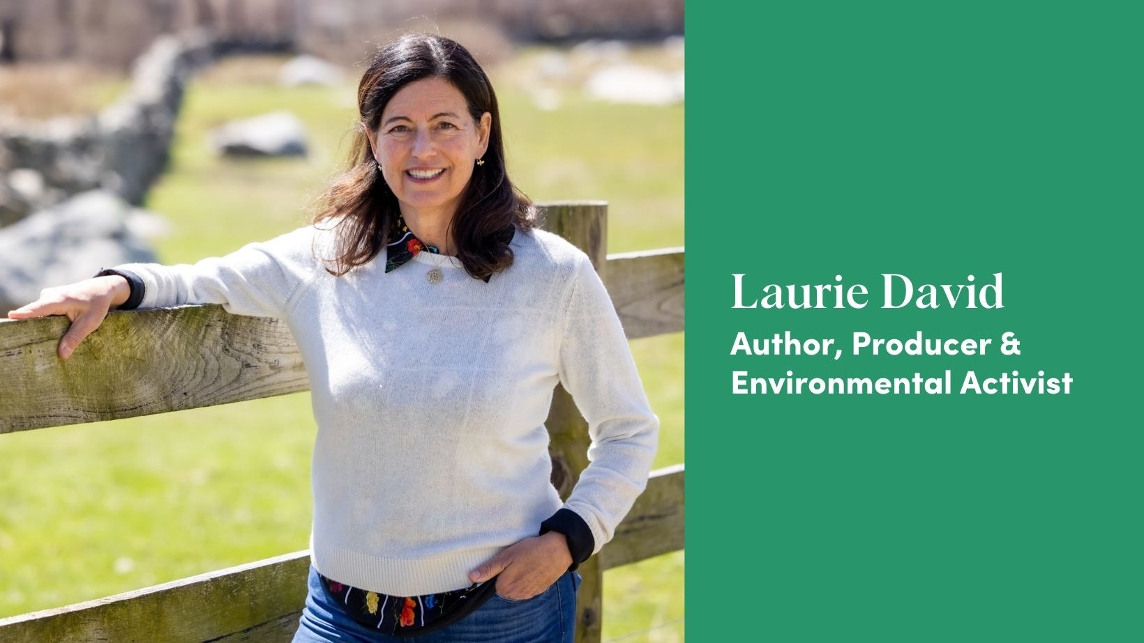 A Chat With Author Producer Activist Laurie David