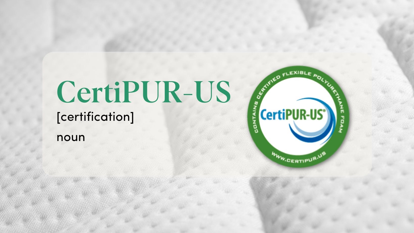CeritPUR-US Certification