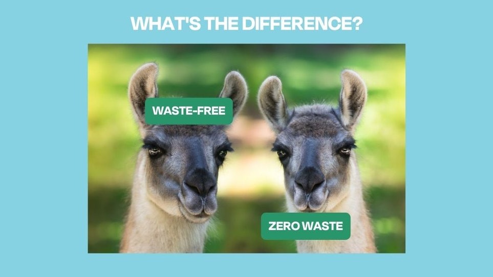 What's the difference between Waste free and Zero Waste?